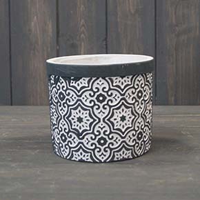 Small Embossed Abstract Pot (10cm) detail page